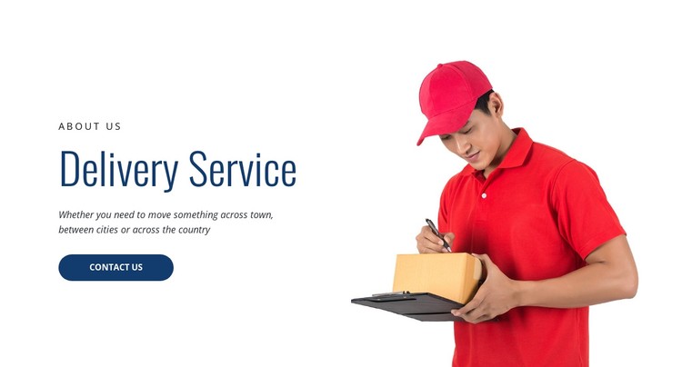 Delivery service  CSS Template