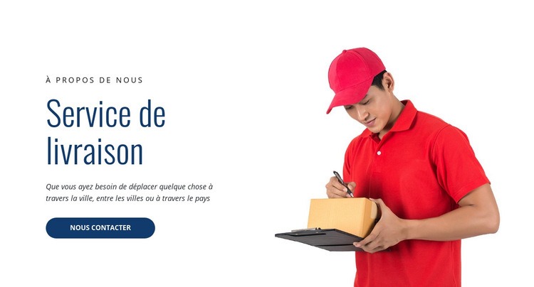 Service de livraison Modèles de constructeur de sites Web