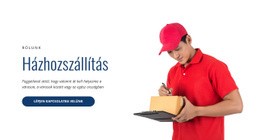 Házhozszállítás - Egyszerű Webhelysablon