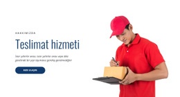 Teslimat Hizmeti - HTML Web Page Builder