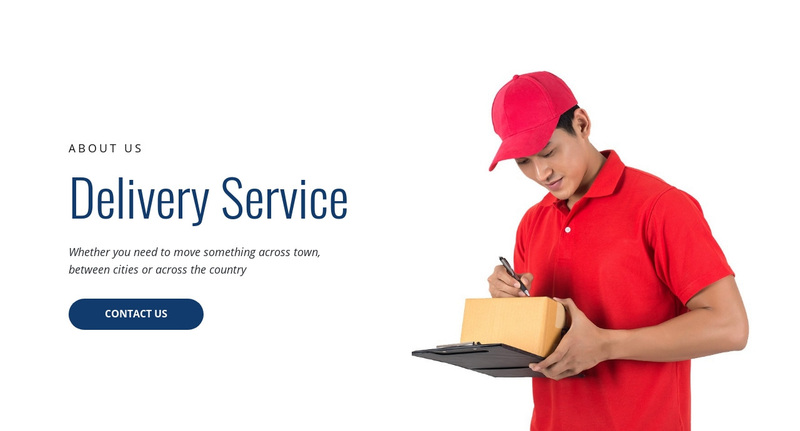 Delivery service  Web Page Design