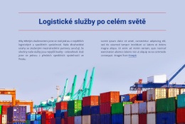 Logistické Služby Po Celém Světě Responzivní Šablony Webových Stránek