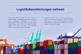 Logistikdienstleistungen Weltweit – Fertiges Website-Design