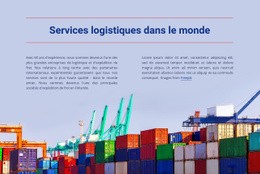 Services Logistiques Dans Le Monde Entier - Conception Web Polyvalente