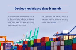 Services Logistiques Dans Le Monde Entier - Meilleur Thème WordPress Gratuit
