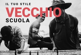 Il Tuo Stile Vecchia Scuola - Costruttore Di Siti Web