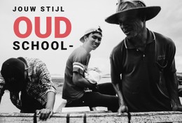 Jouw Stijl Old School Sjabloon Over De Volledige Breedte