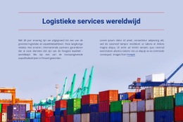Logistieke Dienstverlening Wereldwijd - HTML-Sjabloon Downloaden