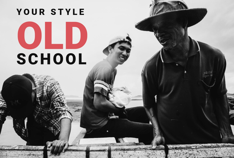Your style old school One Page Template