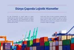 Dünya Çapında Lojistik Hizmetler Için En Yaratıcı Açılış Sayfası