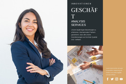 Geschäftsanalyse-Dienstleistungen Einfache HTML-CSS-Vorlage