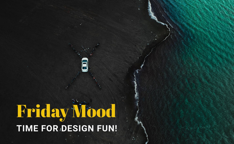 Friday mood Homepage Design