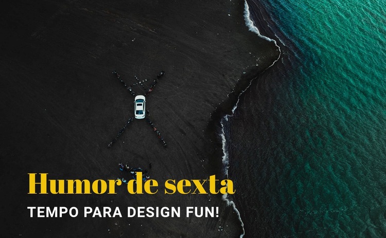 Humor de sexta Landing Page