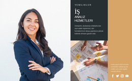 İş Analizi Hizmetleri Için WordPress Temasını Indirin