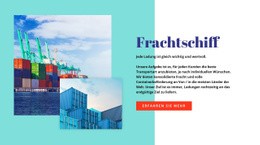 Frachtschiff - HTML Page Maker