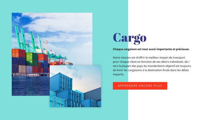 Cargo Modèles de constructeur de sites Web
