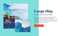 Cargo Ship - Html Code