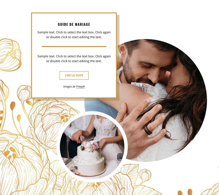 Votre style de mariée Modèles de constructeur de sites Web