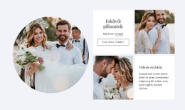 Tökéletes Esküvői Útmutató - HTML Oldalsablon