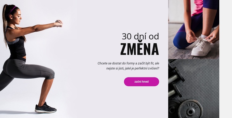 30denní fitness výzva Šablona HTML