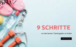 Bester Trainingsplan CSS-Vorlage