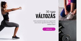 30 Napos Fitness Kihívás – Tökéletes Webhelytervezés