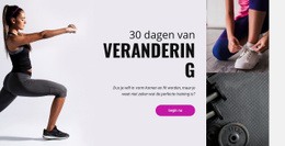 30 Dagen Fitness-Uitdaging - HTML5-Paginasjabloon