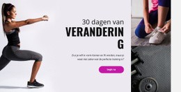 30 Dagen Fitness-Uitdaging - Gratis Download Joomla-Sjabloon
