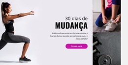 Desafio De Fitness De 30 Dias Modelo De Site CSS