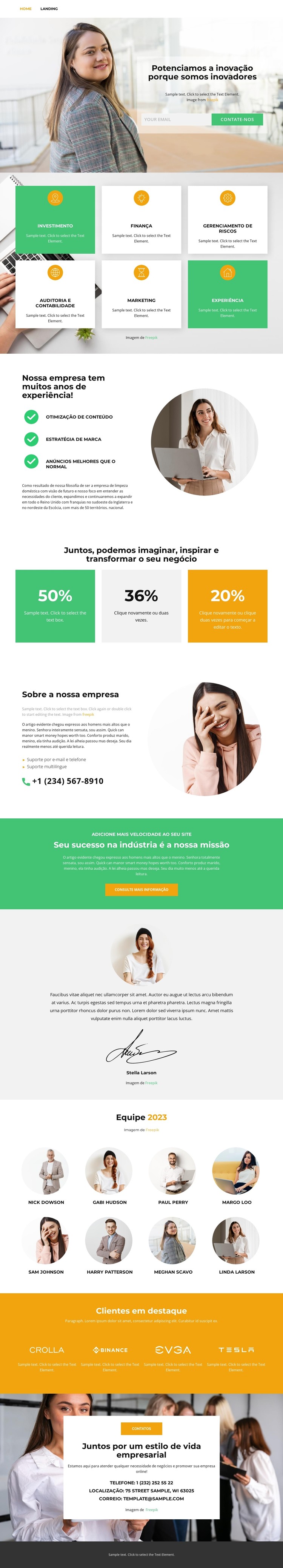 Gratuito e aberto Template CSS