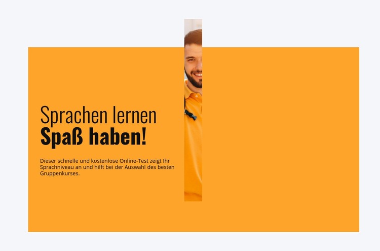 Sprachen erfolgreich lernen HTML Website Builder