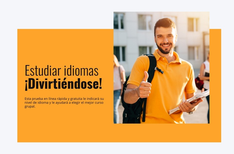 Aprende idiomas con éxito Página de destino