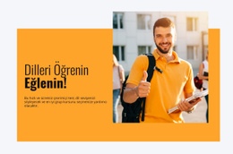 Başarıyla Dil Öğrenin Için HTML Sitesi