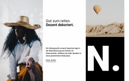 Website-Design Für Mode Von Kunstfestivals