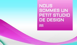 Petit Studio De Design - Maquette Du Site