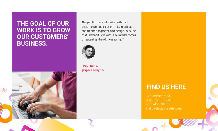 Grow our customers business  HTML Template