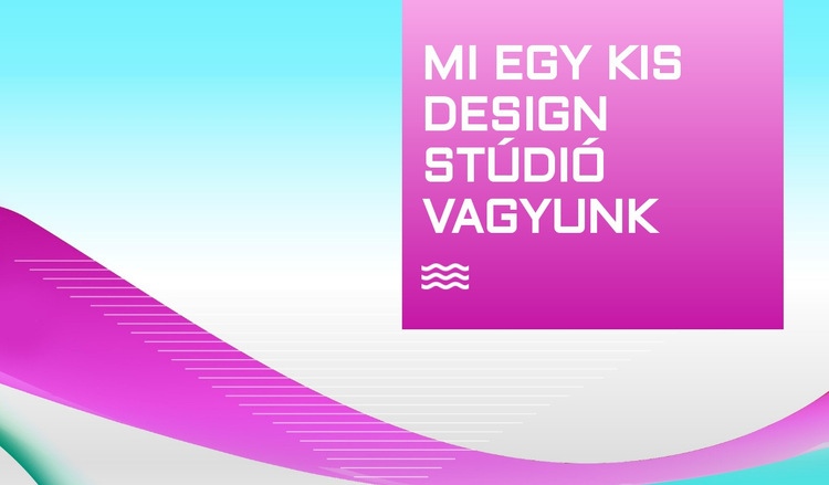 Kis design stúdió HTML Sablon
