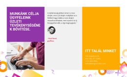 Növelje Ügyfeleink Üzletágát - Céloldal Sablon