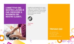 Sito Web Della Pagina Per Fai Crescere Il Business Dei Nostri Clienti