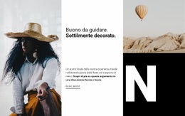 Fantastico Modello Di Una Pagina Per Moda Da Festival D'Arte