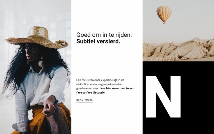 Mode van kunstfestivals Website Builder-sjablonen