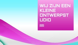 Kleine Ontwerpstudio - Prachtig Websiteontwerp