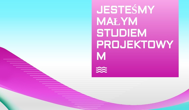 Małe studio projektowe Szablon witryny sieci Web