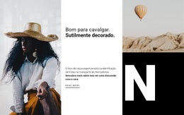 Design De Site Para Moda De Festivais De Arte