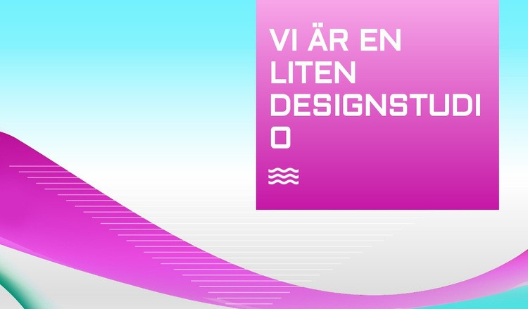 Liten designstudio CSS -mall