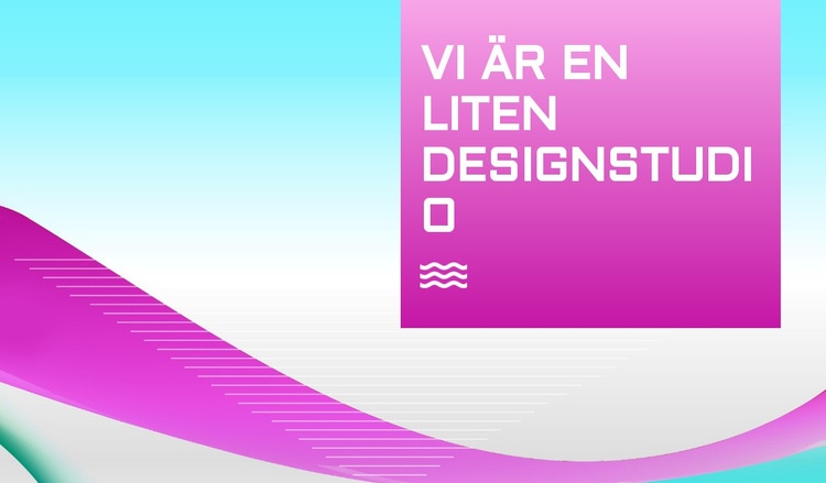 Liten designstudio Webbplats mall