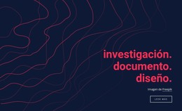 Diseño De Documentos De Investigación: Página De Destino HTML