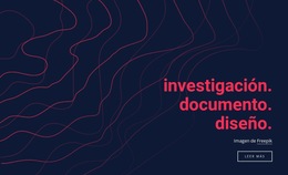 Diseño De Documentos De Investigación: Plantilla De Sitio Web Sencilla