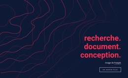 Conception De Documents De Recherche - Un Magnifique Modèle Joomla