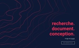 Conception De Documents De Recherche - Modèle Personnalisé D'Une Page